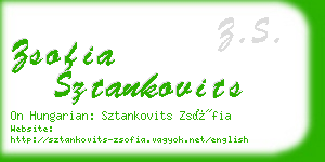 zsofia sztankovits business card